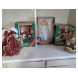 Collection of Holiday Dolls and Animated Christmas Decorations