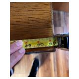 Vintage Wooden Sewing Cabinet with Cutting Mat, Storage Drawers and Thread Racks