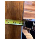 Vintage Wooden Sewing Cabinet with Cutting Mat, Storage Drawers and Thread Racks