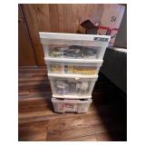 Large Collection of Sewing and Craft Supplies with Storage Drawers