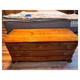 Wooden Cedar Hope Chest with Brass Handles