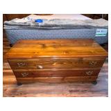 Wooden Cedar Hope Chest with Brass Handles