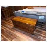 Wooden Cedar Hope Chest with Brass Handles