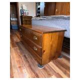 Wooden Cedar Hope Chest with Brass Handles