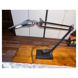 Swing Arm Desk Lamp with Adjustable Base and Power Adapter