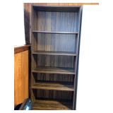 Wood Grain Adjustable Bookshelf 72x31x12 Inches