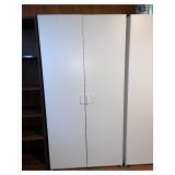 White Two-Door Storage Cabinet, 72 in. Tall x 36 in. Wide