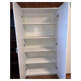 White Two-Door Storage Cabinet, 72 in. Tall x 36 in. Wide