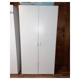 White Two-Door Storage Cabinet, 72 in. Tall x 36 in. Wide