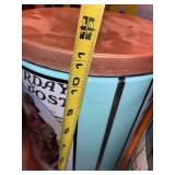 Set of 2 Decorative Popcorn Tins with Vintage Art