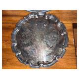 Collection of Crystal Decor and Silver-Plated Serving Trays