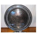 Collection of Crystal Decor and Silver-Plated Serving Trays