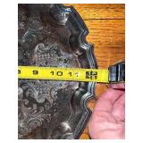 Collection of Crystal Decor and Silver-Plated Serving Trays