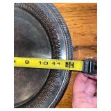 Collection of Crystal Decor and Silver-Plated Serving Trays