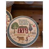 Collection of Decorative Cookie Tins and Plastic Pitcher