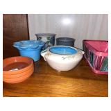 Assorted Ceramic and Clay Planters and Bowls Collection