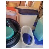 Assorted Tupperware and Plastic Food Storage Container Collection