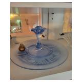 Collection of Vintage Crystal Glassware and Decorative Dishes