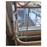 White Metal and Wood Kitchen Baker