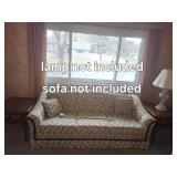 2 Wood End Tables with Queen Anne Style Legs and Brass Handles