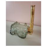 Collection of 5 Vintage Avon After Shave Bottles Locomotive Cannon Cabin Uncle Sam