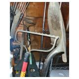 Assorted Yard and Garden Tools with Stand
