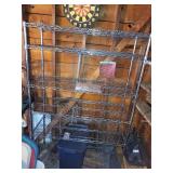 Heavy Duty Chrome Wire Shelving Rack with 5 Shelves and Casters