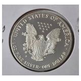 1988 S   Silver Eagle - Proof Mint   1 Oz. Fine Silver