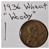 1936 Error Wheat Penny "Woody"