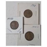 1918, 1918-D, 1918-S Pennies