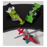 Hot Wheels Sky Knife  Helicopter, Street Cleaver and Speed Dozer