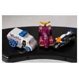 HotWheels CoolOne Van, Canyon Carver Police Bike, Knight Draggin