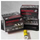 2 Boxes of Winchester  20 gauge 2 3/4 inches, 7 1/2 shot         Shotgun Shells