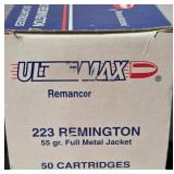 223 Remington 55 gr.  Full Metal Jacket  50 Cartridges