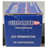 223 Remington 55 gr.  Full Metal Jacket  50 Cartridges