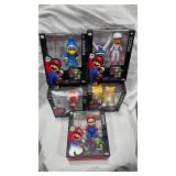 Lot of 5 Mario Action Figures