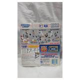 Lot of baseball Figurines, Catchers Mitt, and Trading Cards