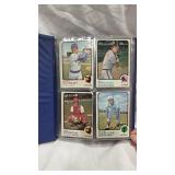 Lot of baseball Figurines, Catchers Mitt, and Trading Cards
