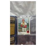 Lot of baseball Figurines, Catchers Mitt, and Trading Cards