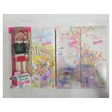 Lot of 3 Spring Barbies and 1 Holiday Barbie