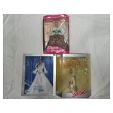 Lot of 3 Holiday Barbies