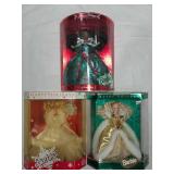 Lot of 3 Holiday Barbies