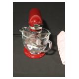 KitchenAid Deluxe Edition 5 Qt Stand Mixer with Glass Bowl and Cover