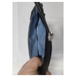 Coach Black Leather Wristlet Clutch with Dust Bag