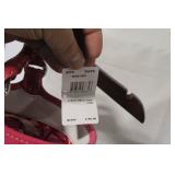 Coach Straw Small Tote with Pink Leather Trim and Original Box