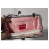 Coach Pink Signature Wristlet Frame Purse Set with Box and Tags