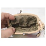 Coach Multicolor Suede and Leather Wristlet with Tag and Booklets