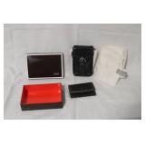 Coach Black Leather Crossbody Bag and Matching Card Holder with Box