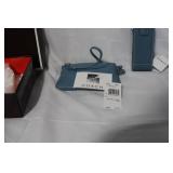 Coach Blue Leather Wristlet, Phone Case, and Memo Holder Set with Box
