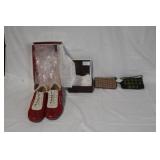 Coach Serena Suede Sneakers Size 8M with Box and 2 Coach Wristlets